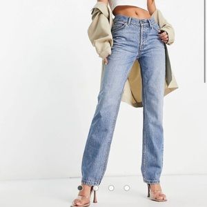 ASOS mid-rise straight leg jeans